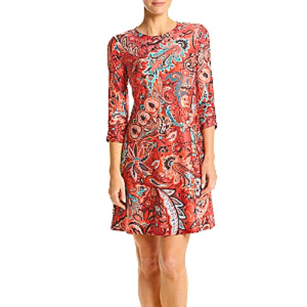 Paisley Swing Dress Womens Size Large